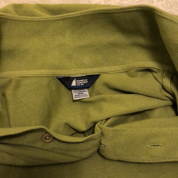 MEC MENS MEDIUM COTTON POLO/GOLF SHORT SLEEVE LEAF GREEN #098 - Picture 10 of 12